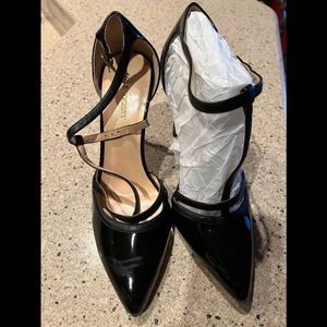 Sole Society New without Box Black Strap Heels Size 7.5